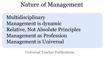 What is the nature of management